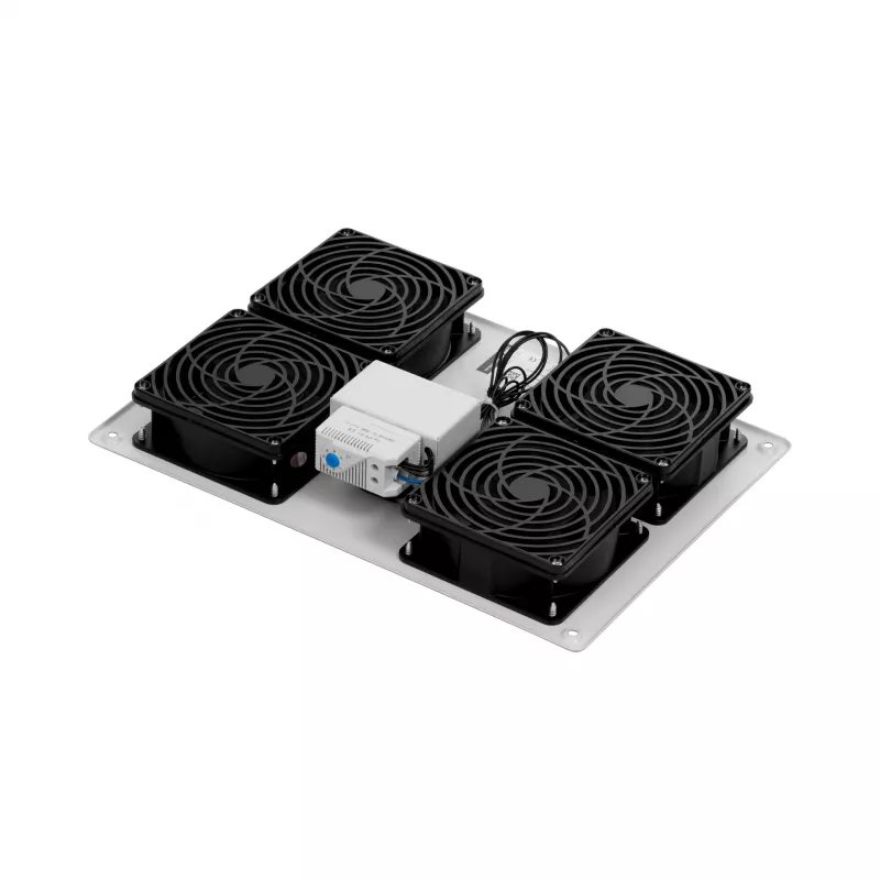 EFB Elektronik PEL-LFD04ET.GR stogo ventiliatorių blokas 19 inch spintoms, 1080 m³/h, pilkas