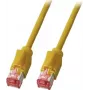 EFB-Elektronik RJ45 Cat.5e S/UTP PUR tinklo kabelis, 1m, geltonas, skirtas grandininiam kreiptuvui K8032.1