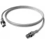 ZVK GmbH EasyLan PushPull Cat 6 STP komutacinis kabelis, RJ-45 male to RJ-45 male, 1 m, pilkas, liejamas snagless CPP1OACACA0010