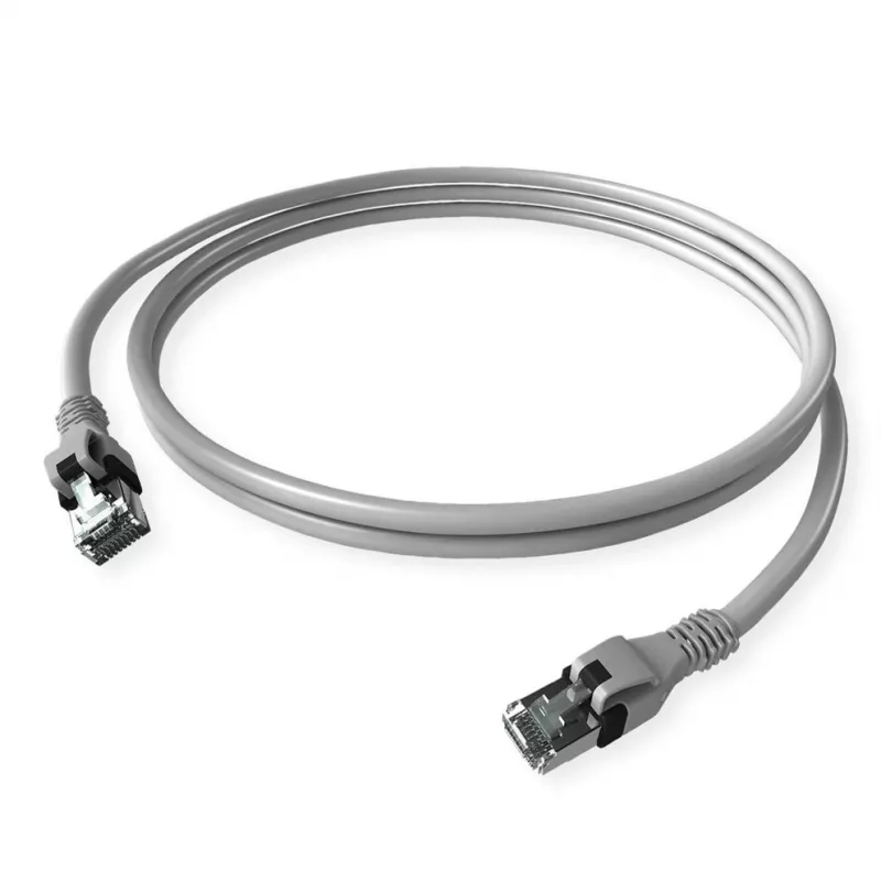 ZVK GmbH EasyLan PushPull Cat 6 STP komutacinis kabelis, RJ-45 male to RJ-45 male, 1 m, pilkas, liejamas snagless CPP1OACACA0010