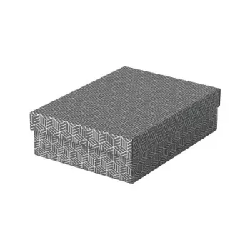 Esselte Home Storage & Gift Box M, rinkinys iš 3, pilkos spalvos, 100% perdirbtas gofruotas kartonas, nuimamas dangtis 628285
