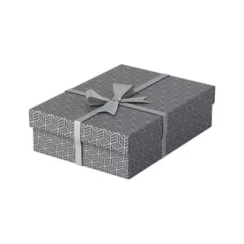 Esselte Home Storage & Gift Box M, rinkinys iš 3, pilkos spalvos, 100% perdirbtas gofruotas kartonas, nuimamas dangtis 628285