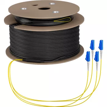 EFB Elektronik magistralinis kabelis U-DQ ZN BH OS2 4E 1x4 LC-LC 150m Dca LSZH G675A1 - 150 m O8303S150OS2