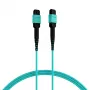 EFB Elektronik MPOF12MPOFOM3-2 MPO-PLUS Female to MPO-PLUS Female OM3 12-Fiber Type B LSZH Aqua komutacinis kabelis, 2 m