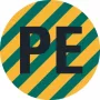 HEIN 172023 PE laidininko identifikavimo etiketė, PET, savaiminio klijavimo, geltona/žalia, 4 x 12 mm, 1000 etikečių ritinyje