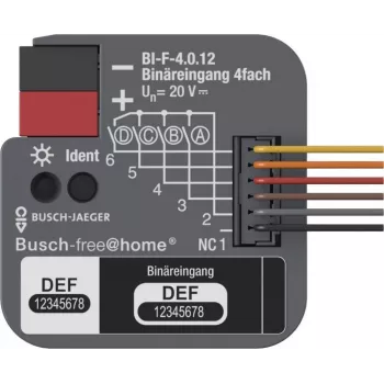 Busch-Jaeger KNX dvejetainis įėjimo modulis 4 kanalų įleidžiamas BI-F-4.0.12 2CDG510024R0021