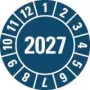 HEIN Industrieschilder patikros lipdukas 2027, mėlynas, savaime lipni plėvelė, apvalus 20 mm, 500 vnt. ritinyje 189463