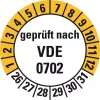 HEIN Industrieschilder 188207 VDE 0702 patikros etiketės, 26-31 savaitės, 20 mm, 500 vnt. ritinyje