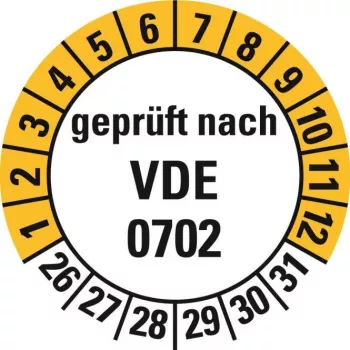 HEIN Industrieschilder 188207 VDE 0702 patikros etiketės, 26-31 savaitės, 20 mm, 500 vnt. ritinyje