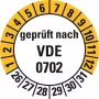 HEIN Industrieschilder 188207 VDE 0702 patikros etiketės, 26-31 savaitės, 20 mm, 500 vnt. ritinyje