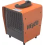 Master Climate Solutions Heylo DE 3 XL elektrinis šildytuvas 3 kW, 140 m³/h, 230 V, 13,5 A, IP24, 2 šildymo pakopos, termostatas, nešiojamas 1101903