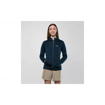 Salewa Puez Altavia PL HD moteriškas flisinis švarkas su gobtuvu - Navy Blazer XS