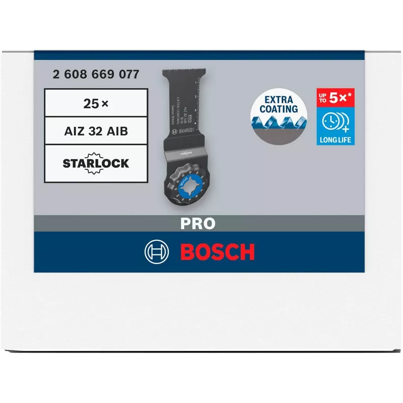 Bosch Professional Starlock AIZ 32 AIB įleidžiamojo pjovimo ašmenys, 32 x 50 mm, Bi-Metal 2608669077