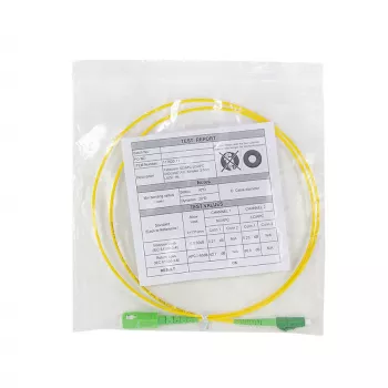 LogiLink FPSLS50 vienmodis OS2 šviesolaidinis pataisos kabelis, SC/APC į LC/APC, 9/125 µm, 50 m, geltonas