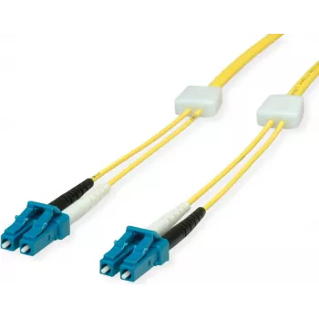 EasyLan FO optinis pataisų kabelis LC Single-Mode Duplex OS2 9/125µm geltonas 3m LSD02200030