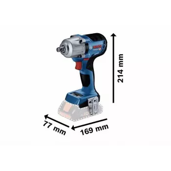 Bosch Professional GDS 18V-450 HC 06019K4003 akumuliatorinis smūginis veržliasukis 18V su 2x 5.0Ah baterijomis, įkrovikliu ir L-BOXX