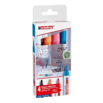 edding 95 Stiklo lentos žymekliai, įvairių spalvų, 1-5 mm, 4 vnt. (4-95-4-2)