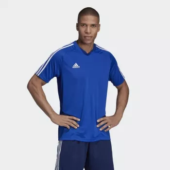 Adidas Tiro 19 treniruočių marškinėliai trumpomis rankovėmis iš poliesterio juodi/balti vyrams S