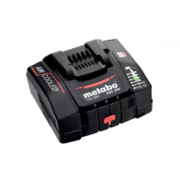 Metabo ASC 290 Air Cooled greitasis įkroviklis 12-36 V, 8.0 A, Li-Ion/LiHD, tvirtinamas prie sienos, LED ekranas 627370000