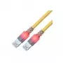 ZVK GMBH Easylan DualBoot LED tinklo kabelis RJ45 S/FTP Cat.6 (Class E), su saCon jungtimi, LSOH, geltonas, 25 m CS1OYCDCD0250