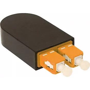 BLUELAN BlueOptics Šviesolaidinis Loopback Adapteris OM2 50/125µm Multimode SC/UPC Duplex Keraminis Ferrule -40°C iki +85°C (BOLBSCOM2)