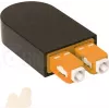 BLUELAN BlueOptics Šviesolaidinis Loopback Adapteris OM2 50/125µm Multimode SC/UPC Duplex Keraminis Ferrule -40°C iki +85°C (BOLBSCOM2)