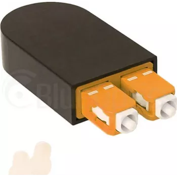 BLUELAN BlueOptics Šviesolaidinis Loopback Adapteris OM2 50/125µm Multimode SC/UPC Duplex Keraminis Ferrule -40°C iki +85°C (BOLBSCOM2)