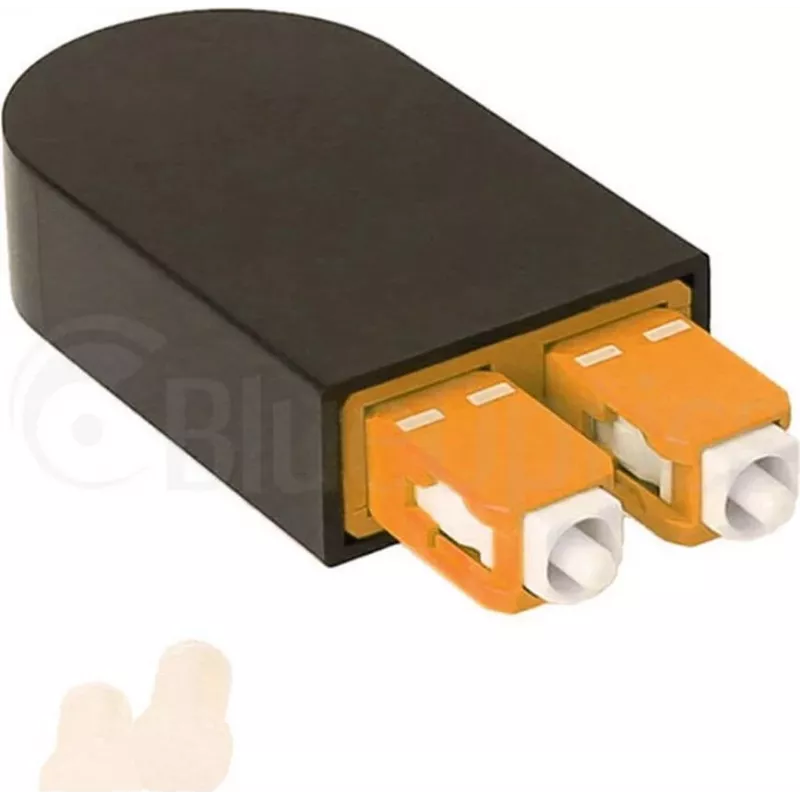 BLUELAN BlueOptics Šviesolaidinis Loopback Adapteris OM2 50/125µm Multimode SC/UPC Duplex Keraminis Ferrule -40°C iki +85°C (BOLBSCOM2)