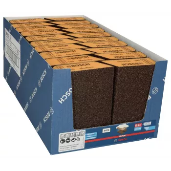 Bosch EXPERT M475 šlifavimo kempinė, K120 vidutinio grūdėtumo, aliuminio oksidas, šlapiam ir sausam šlifavimui, stačiakampis blokas 2608621921