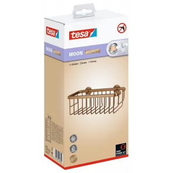 tesa MOON BRONZE lipnus dušo krepšelis, bronzos spalvos 40606-00000-00