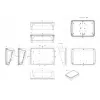 Bopla BoPad BOP 10.1 P-9016-SET ekrano korpusas 285 x 198 x 92,90 mm ABS baltas RAL 9016 35110176.HMT1