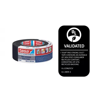Tesa Pro Strong juoda armuota juosta 50 m x 50 mm 66462-00002-00
