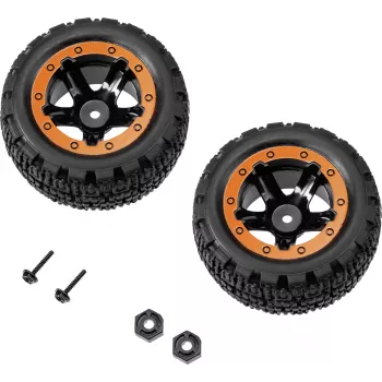 Reely RE-7042668 1:10 On-Road ratų rinkinys (2 vnt., 65 mm, 12 mm šešiakampis, juodas)