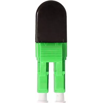BLUELAN BlueOptics Šviesolaidinis Loopback Adapteris OM5 50/125µm Multimode LC/UPC Duplex, Laimo Žalios Spalvos, Keraminis Ferulas, -40°C iki +85°C (BOLBLCOM5)