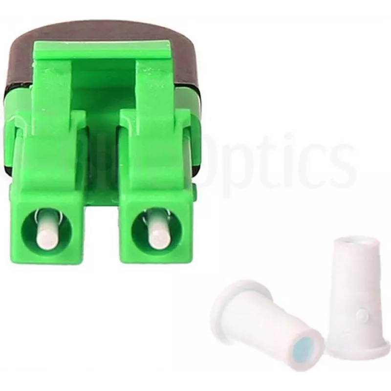 BLUELAN BlueOptics Šviesolaidinis Loopback Adapteris OM5 50/125µm Multimode LC/UPC Duplex, Laimo Žalios Spalvos, Keraminis Ferulas, -40°C iki +85°C (BOLBLCOM5)