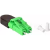 BLUELAN BlueOptics Šviesolaidinis Loopback Adapteris OM5 50/125µm Multimode LC/UPC Duplex, Laimo Žalios Spalvos, Keraminis Ferulas, -40°C iki +85°C (BOLBLCOM5)