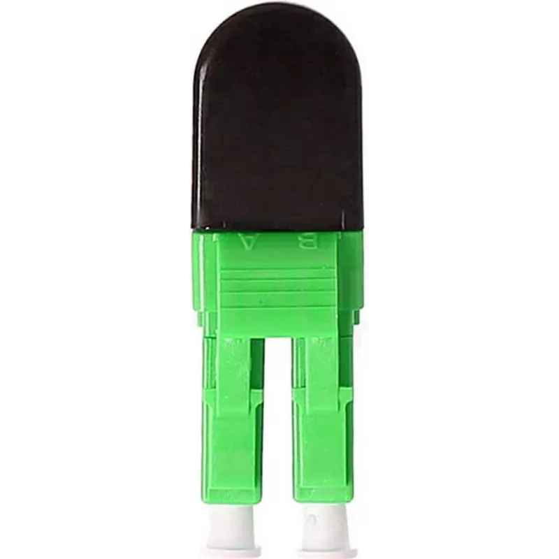 BLUELAN BlueOptics Šviesolaidinis Loopback Adapteris OM5 50/125µm Multimode LC/UPC Duplex, Laimo Žalios Spalvos, Keraminis Ferulas, -40°C iki +85°C (BOLBLCOM5)