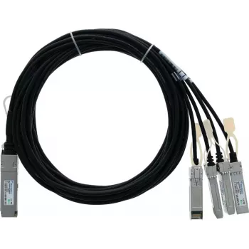 BlueLAN 40GBASE-CR4 QSFP į 4x 10GBASE-CR SFP+ pasyvus tiesioginio prijungimo breakout kabelis, 2 m, AWG30, suderinamas su Centec CAB-Q-S-1M-CT-BL