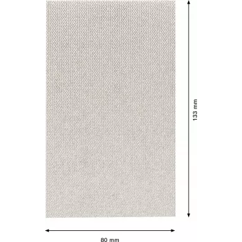 Bosch Expert M480 šlifavimo tinklelis gipso kartono šlifuokliams, grūdėtumas 80, 107 x 115 mm, 10 vienetų 2608901690