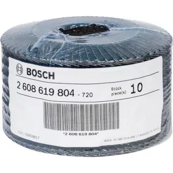 Bosch X-LOCK R780 Best for Inox 125 mm P60 šlifavimo diskas su žiedlapiais, cirkonio aliuminio oksidas, kūginis Type 29, 2608619804