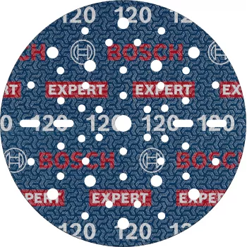 Bosch Expert M480 šlifavimo diskas 150 mm P120 8+8+1 skylės, Hook and Loop 2608902459