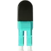 BLUELAN BlueOptics OM3 LC/UPC Duplex Multimode Fiber Loopback Adapter, Aqua, Ceramic Ferrule, -40°C to +85°C BOLBLCOM3