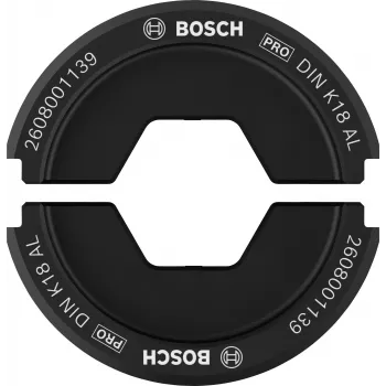 Bosch 2608001139 presavimo antgalių rinkinys vamzdiniams antgaliams ir jungtims, 70 mm², šešiakampis profilis, skirtas GKC 18V-20
