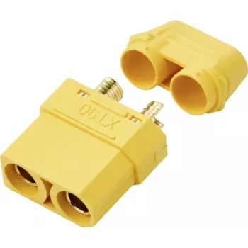 Reely RE-7471836 XT90 auksu padengtas akumuliatoriaus lizdas (1 vnt.)