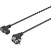 Sygonix SY-5042710 maitinimo laidas šaltiems prietaisams CEE 7/7 – IEC C13, 2 m, juodas