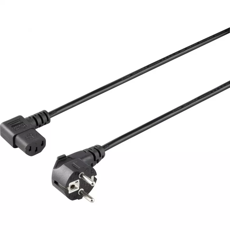 Sygonix SY-5042710 maitinimo laidas šaltiems prietaisams CEE 7/7 – IEC C13, 2 m, juodas