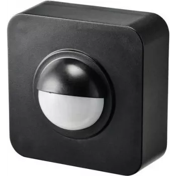 SYGONIX SY-5046552 judesio daviklis, 120°, juodas, IP65, paviršinis