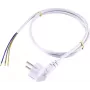 Sygonix SY-5043482 Maitinimo kabelis, baltas, 2,00 m