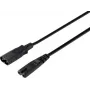Sygonix SY-5043436 maitinimo prailginimo kabelis juodas 2 m