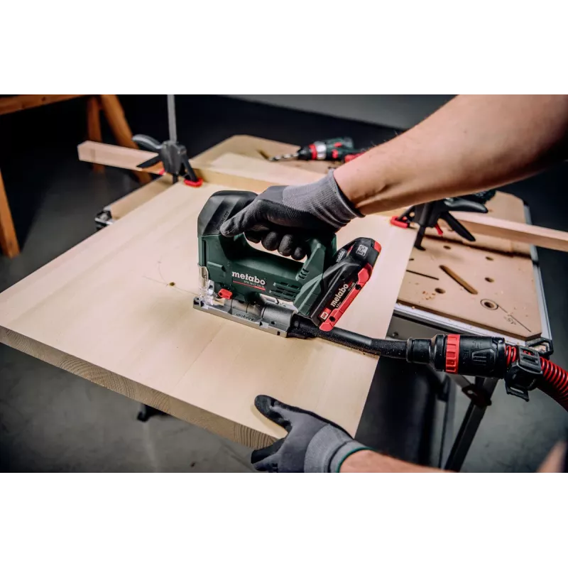 Metabo STB 18 LT 130 BL akumuliatorinis siaurapjūklis 601055850, bešepetėlis, 18 V, be akumuliatoriaus ir įkroviklio